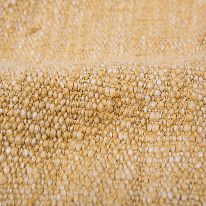 Soft woven throw blanket - ochre