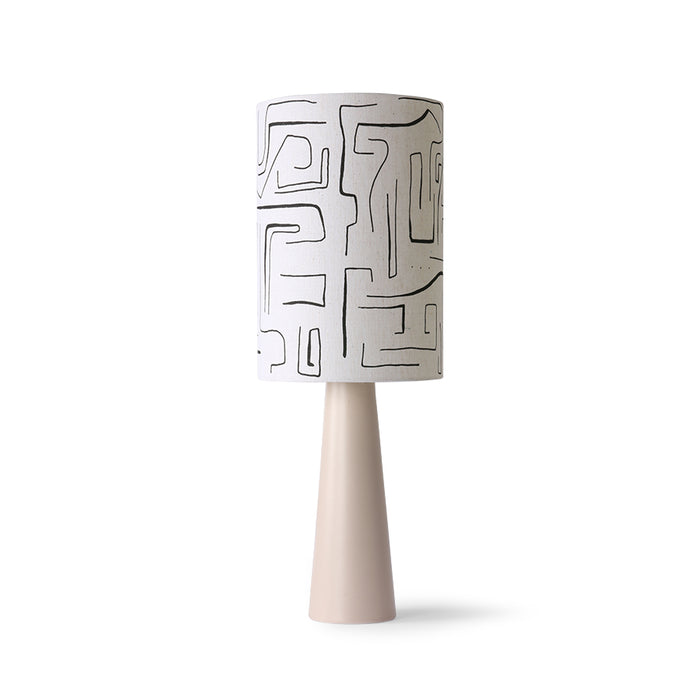 Black lines table lamp - cone base