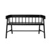 black wooden bench in modern farmhouse style