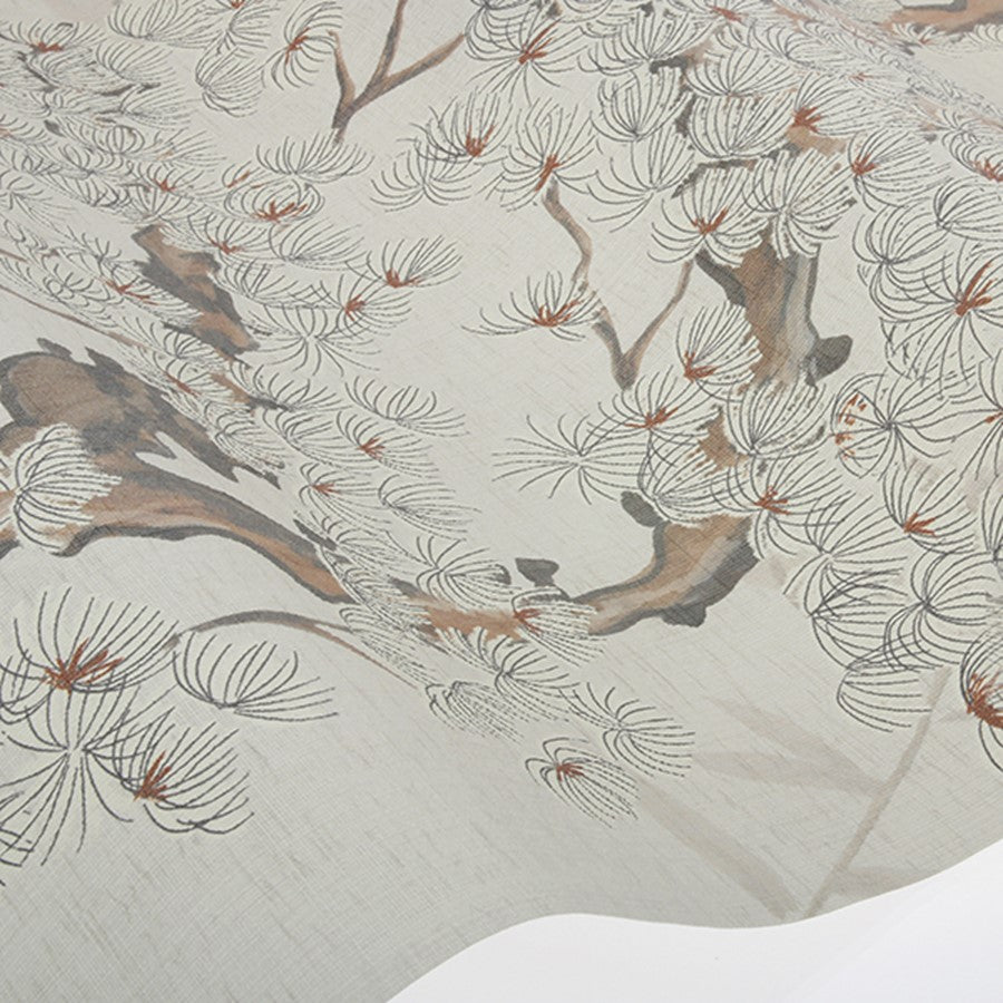 roll vinyl wall paper with retro cherry tree design